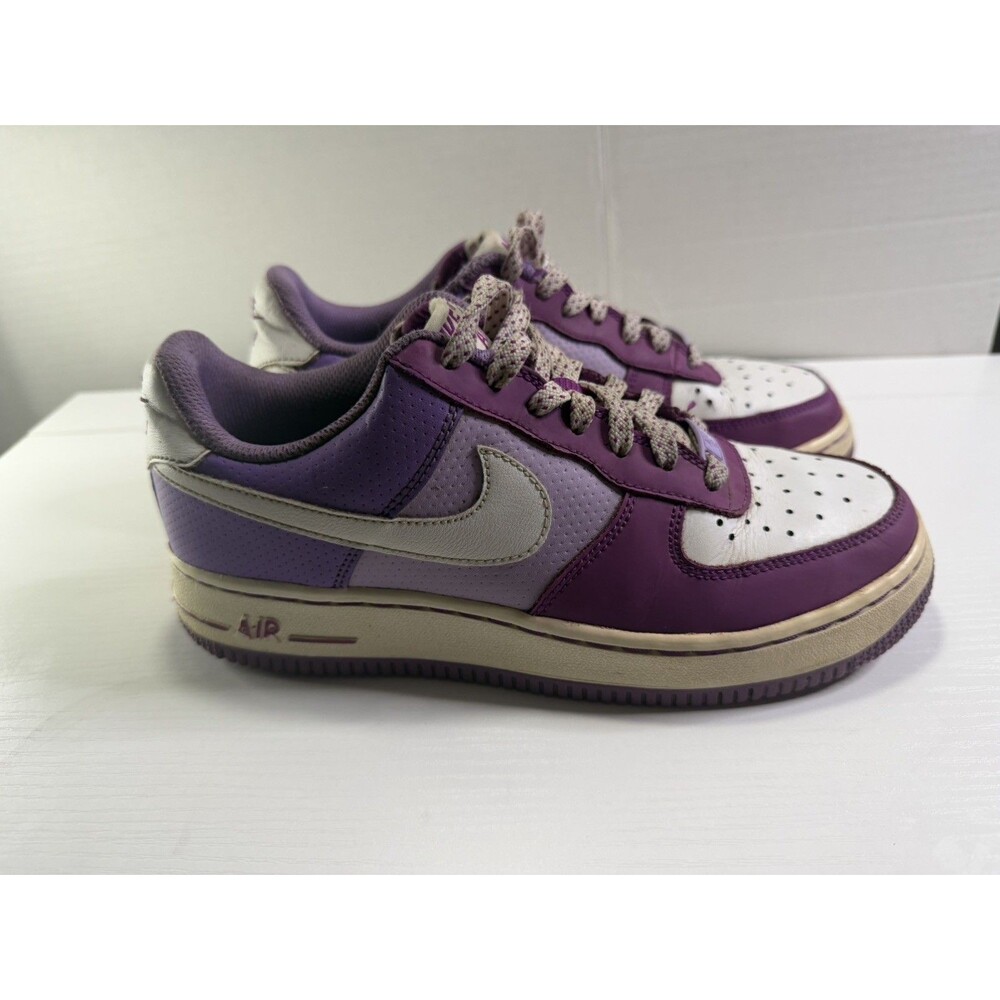 Nike Air Force 1 Low GS - White - Magenta - Violet size 5.5Y